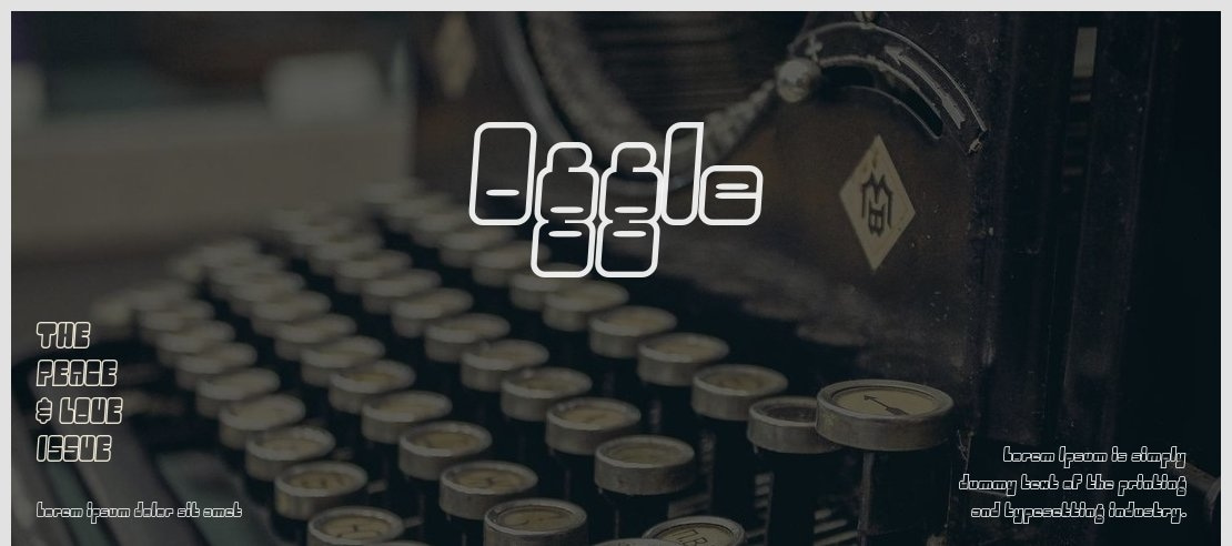 Oggle Font Family