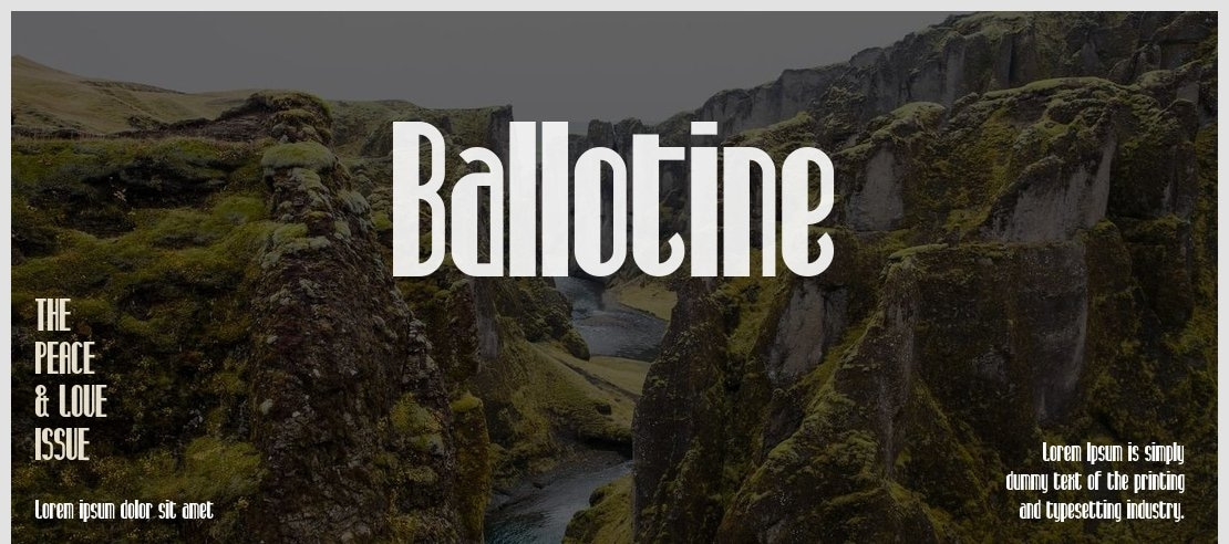 Ballotine Font