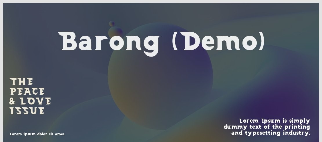 Barong (Demo) Font