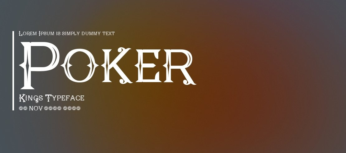 Poker Kings Font