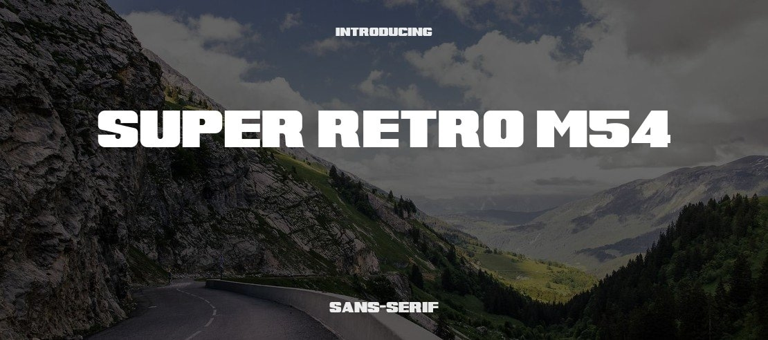 Super Retro M54 Font Family