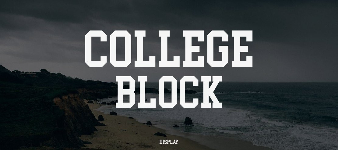 College Block Font