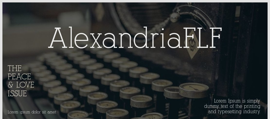 AlexandriaFLF Font Family