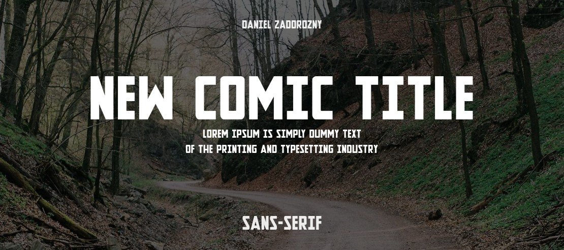 New Comic Title Font Family