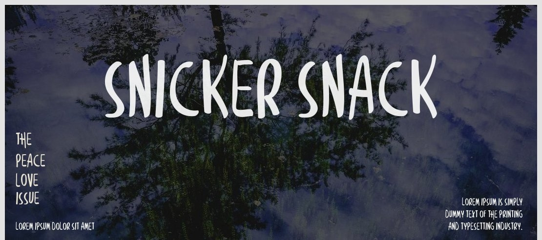 Snicker Snack Font