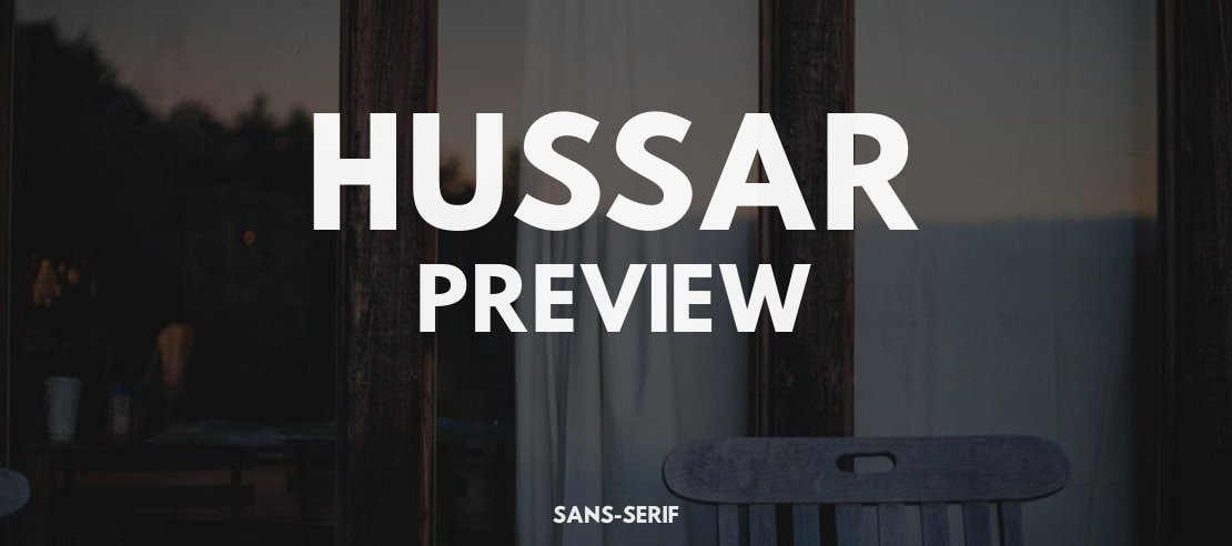 Hussar Preview Font Family