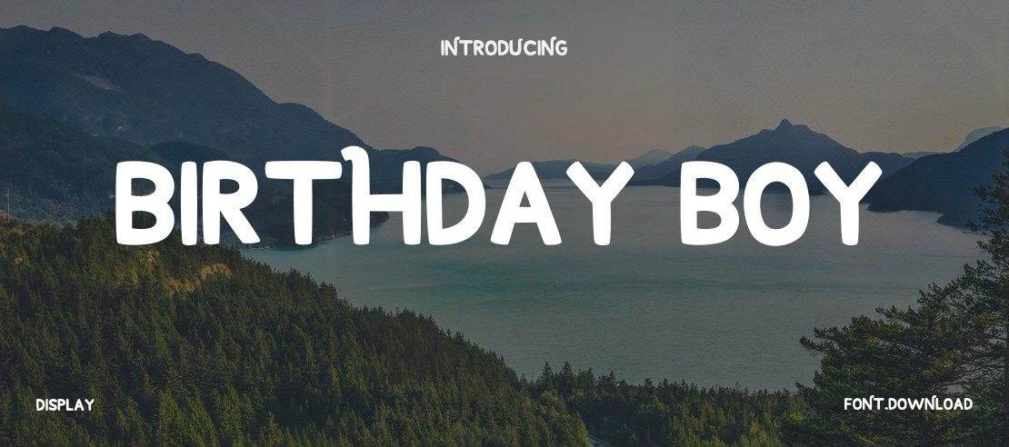 Birthday Boy Font