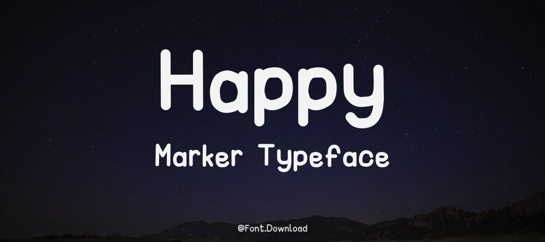 Happy Marker Font