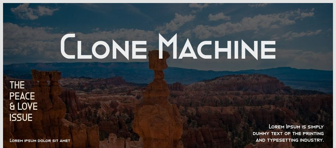 Clone Machine Font