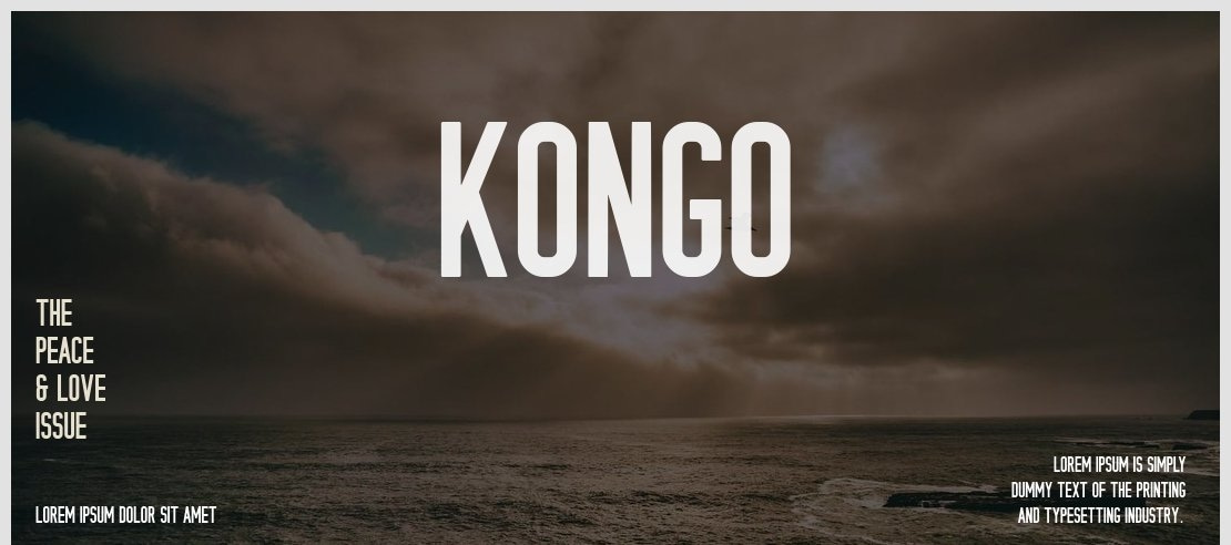 KONGO Font