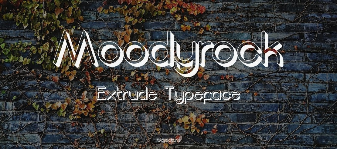 Moodyrock Extrude Font