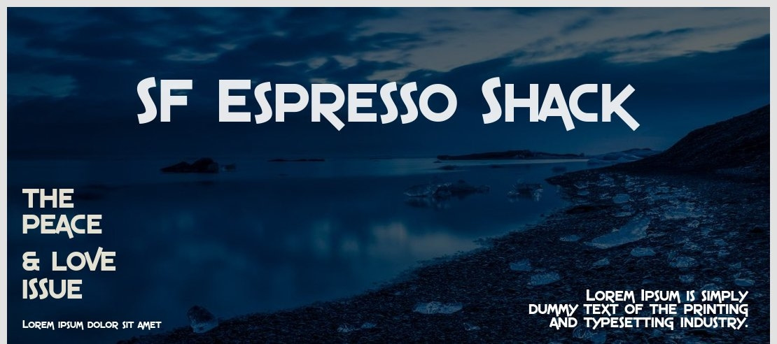 SF Espresso Shack Font Family