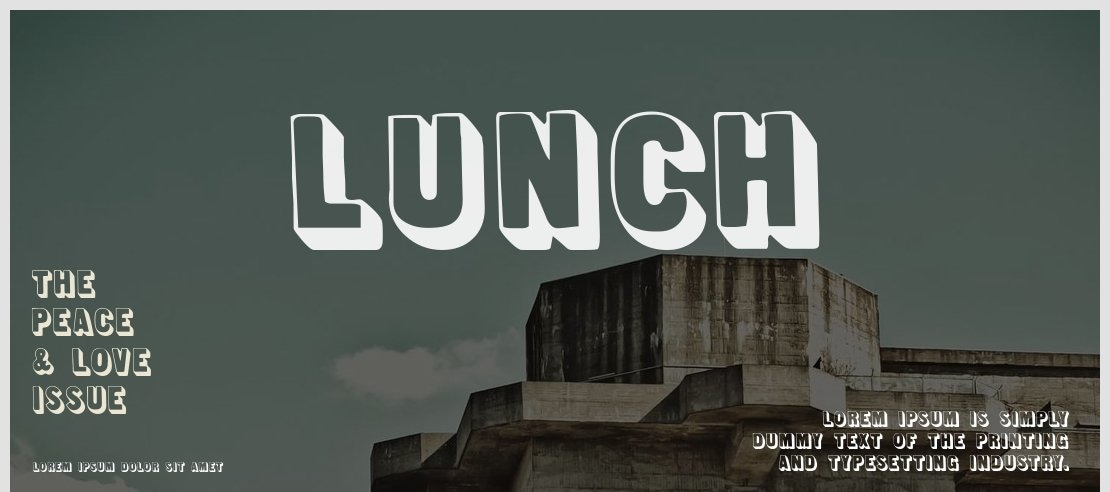 Lunch Font