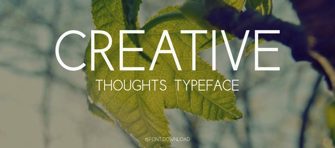 Creative Thoughts Font