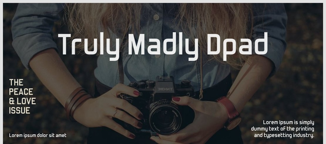 Truly Madly Dpad Font