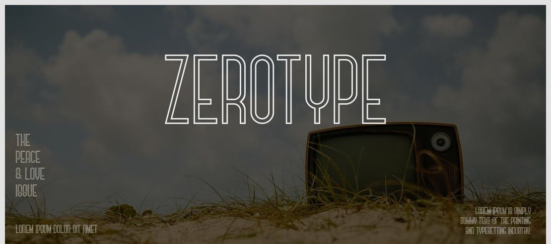 Zerotype Font