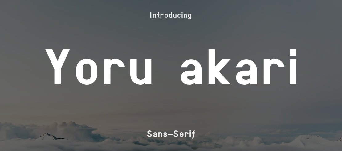 Yoru_akari Font Family