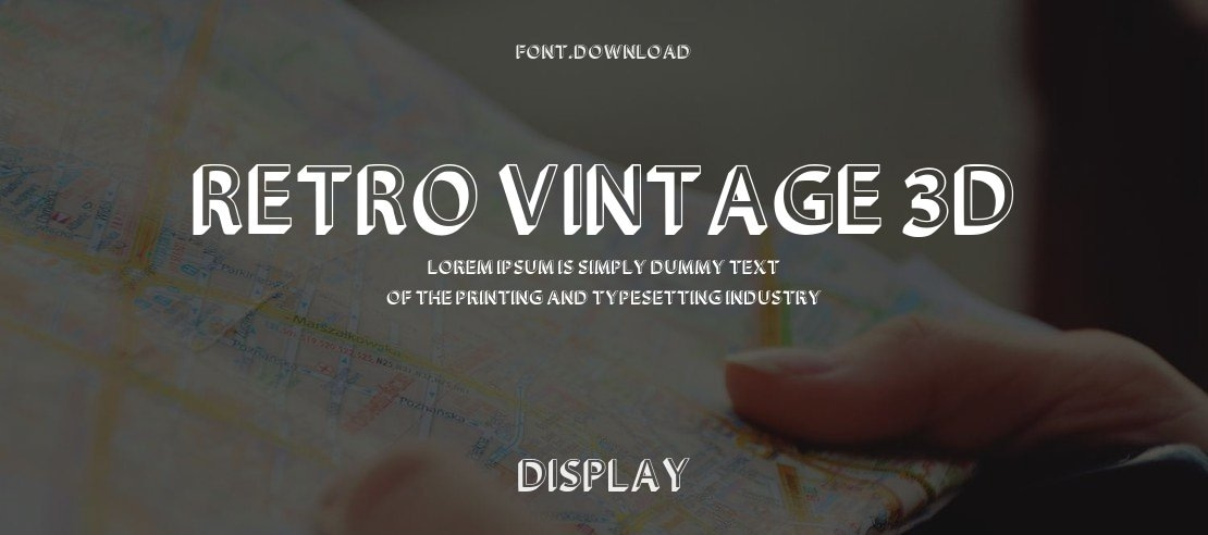 Retro Vintage 3d Font