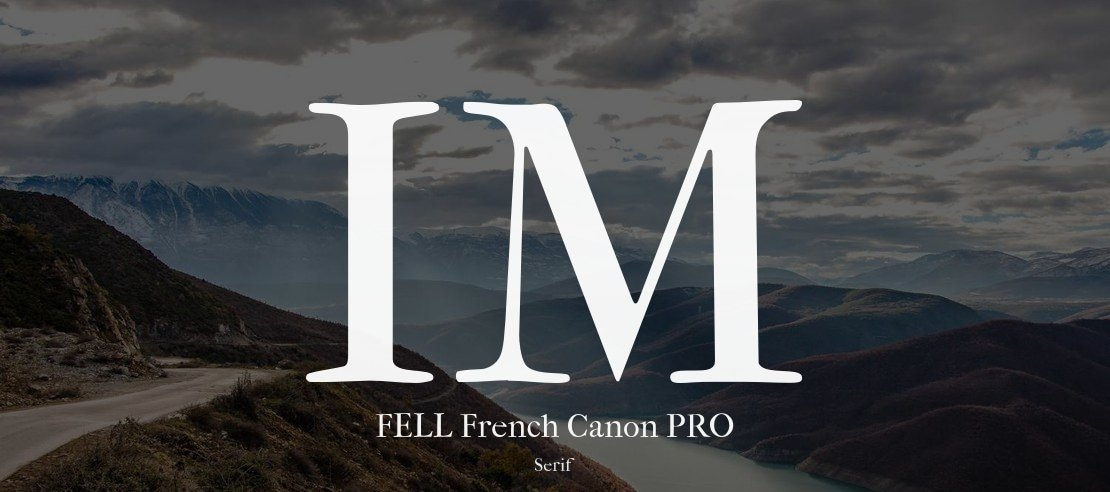 IM FELL French Canon PRO Font Family