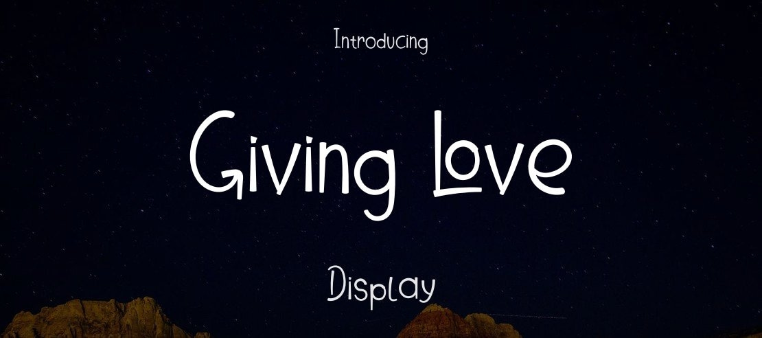 Giving Love Font
