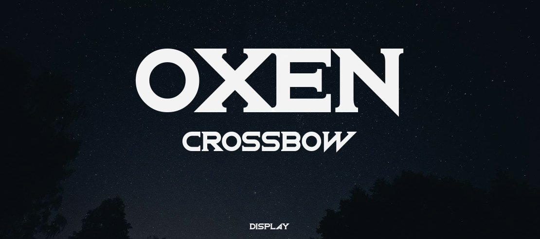 Oxen Crossbow Font