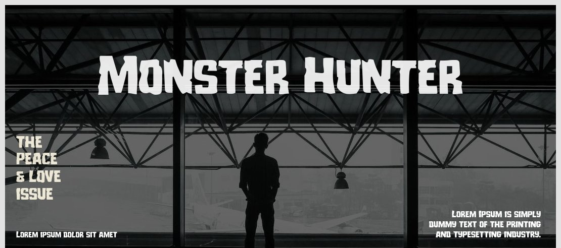 Monster Hunter Font Family