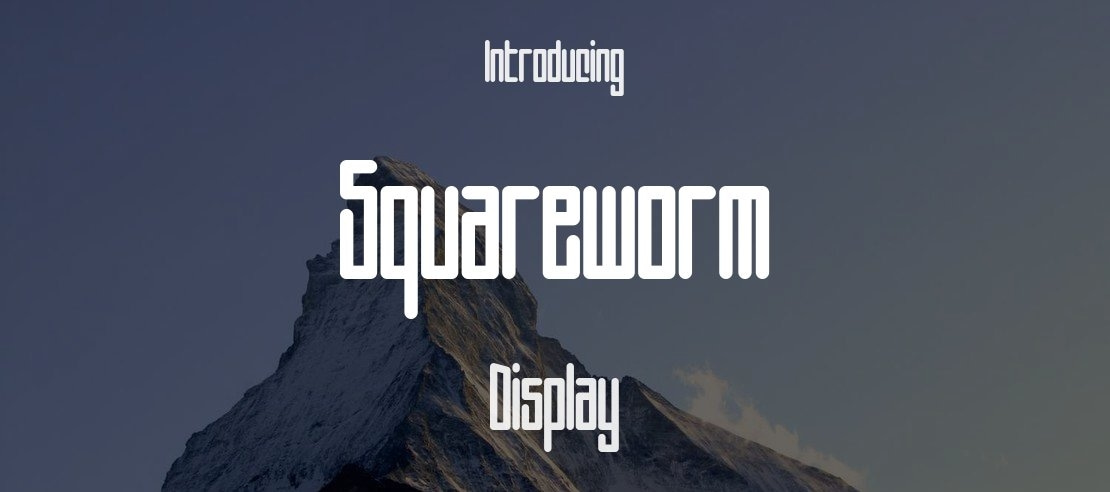 Squareworm Font