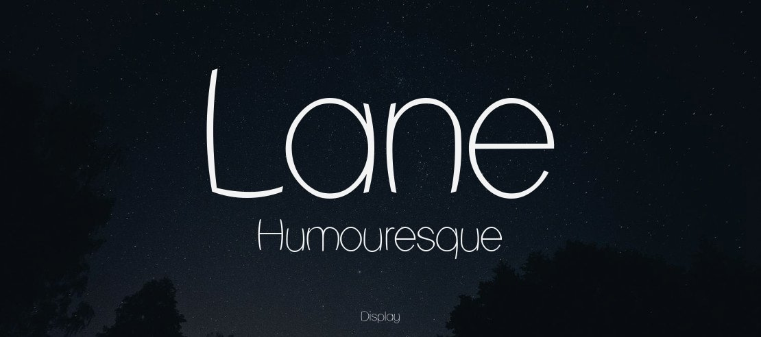 Lane Humouresque Font
