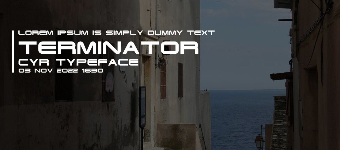 Terminator Cyr Font Download | Free Font.Download