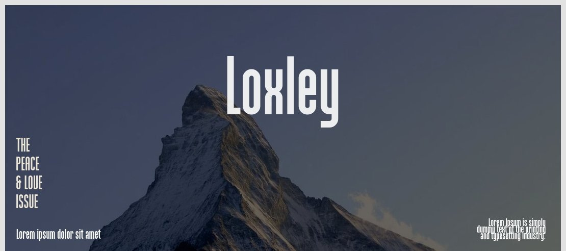 Loxley Font