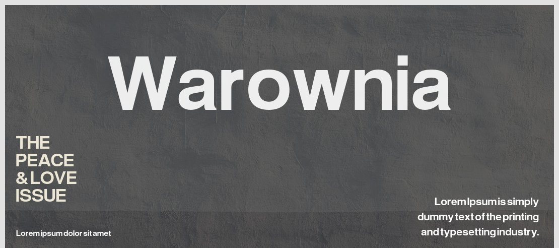 Warownia Font Family