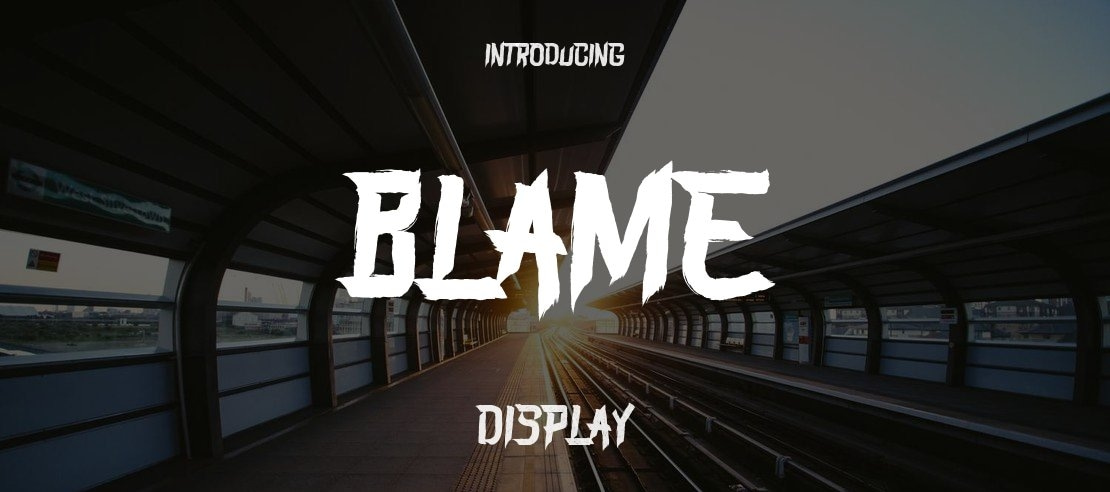 BLAME Font