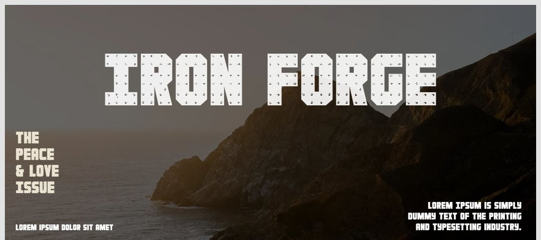 Iron Forge Font Family