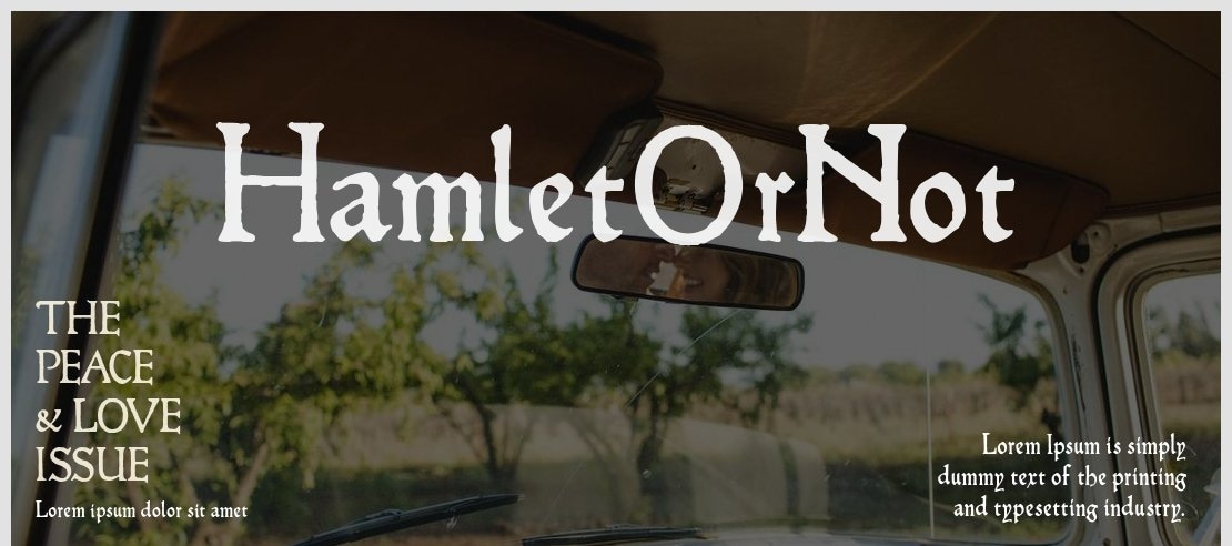 HamletOrNot Font