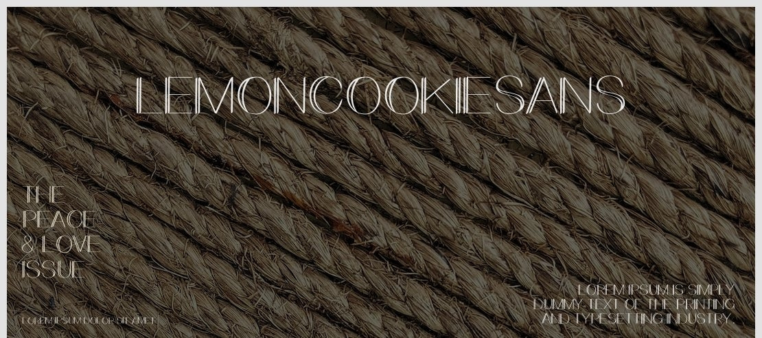 LemonCookieSans Font Family