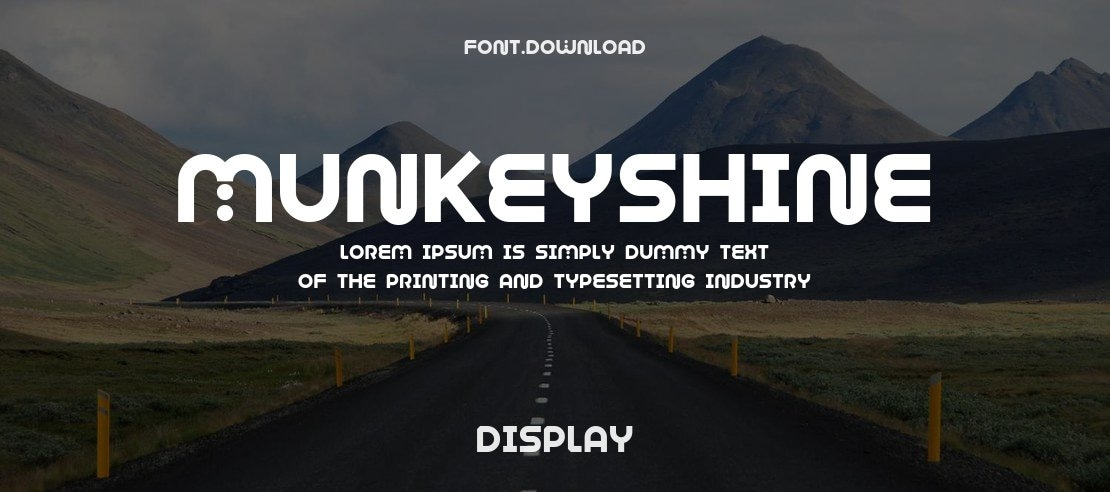 Munkeyshine Font