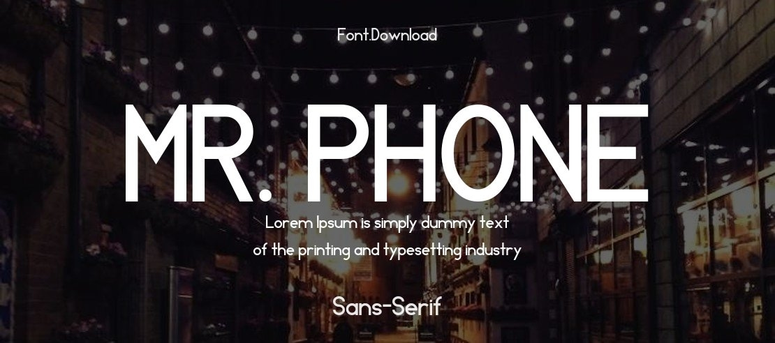 MR. PHONE Font Family