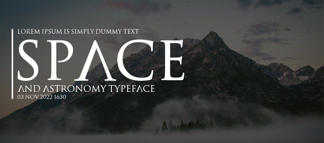 Space and Astronomy Font