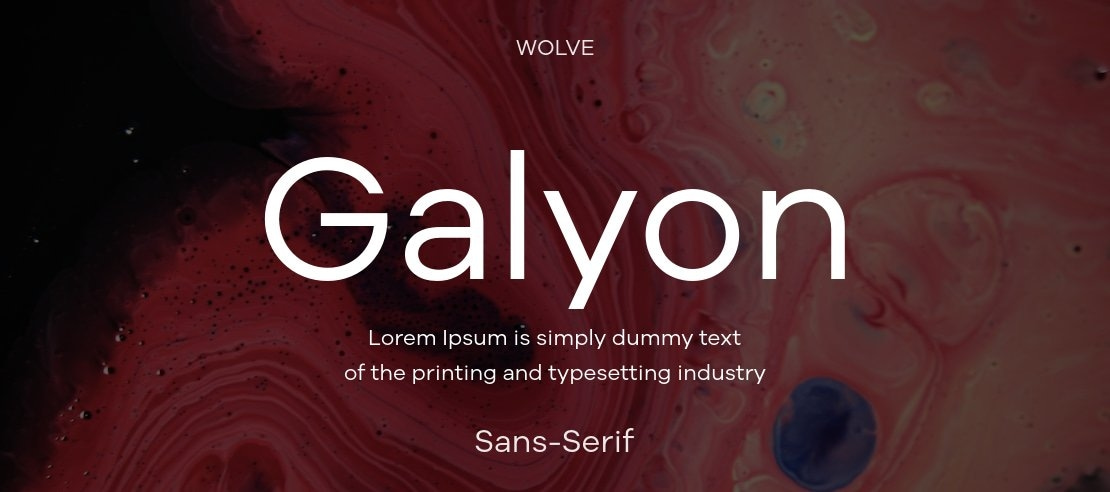 Galyon Font Family