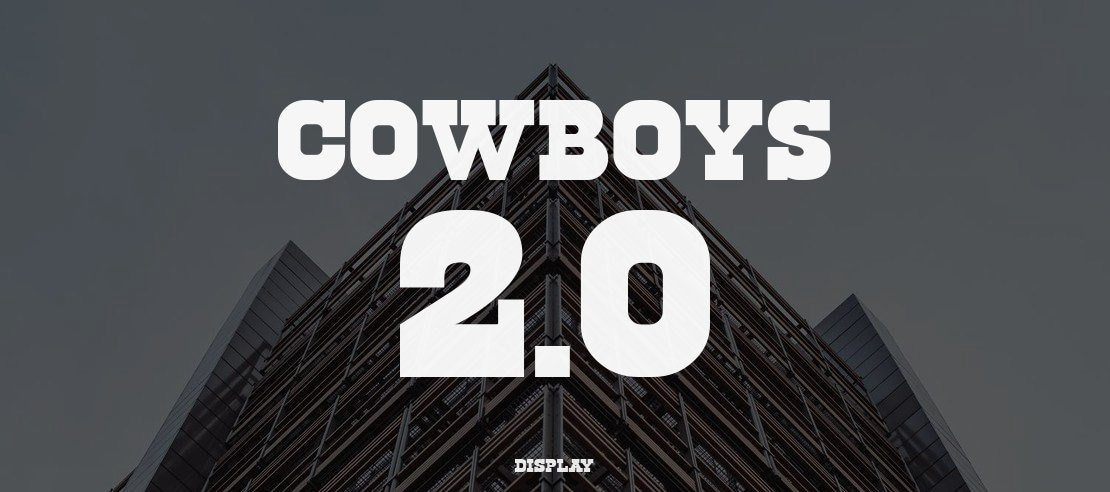 Cowboys 2.0 Font