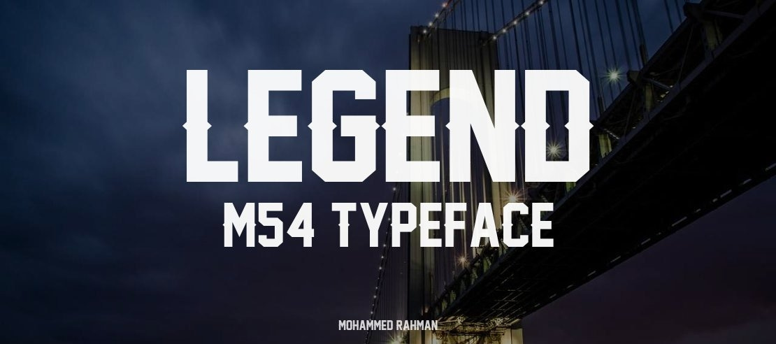 Legend M54 Font