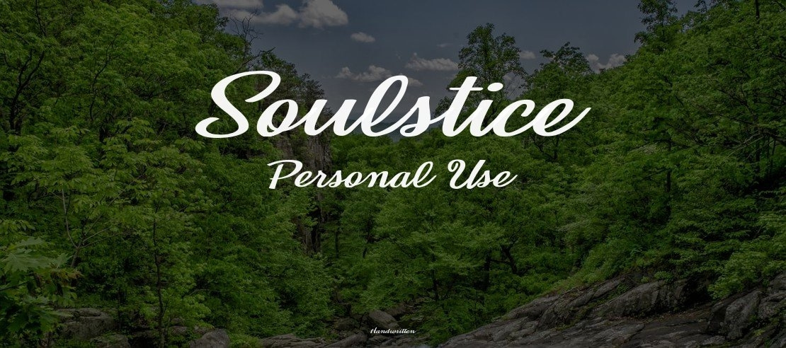 Soulstice Personal Use Font