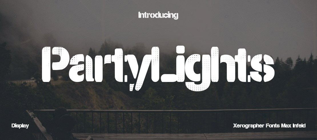 PartyLights Font