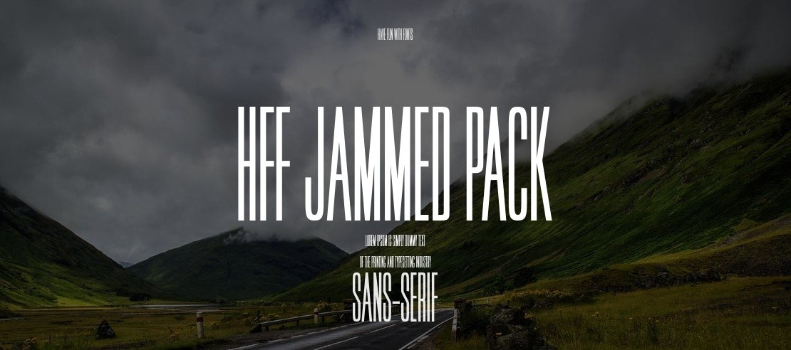 HFF Jammed Pack Font