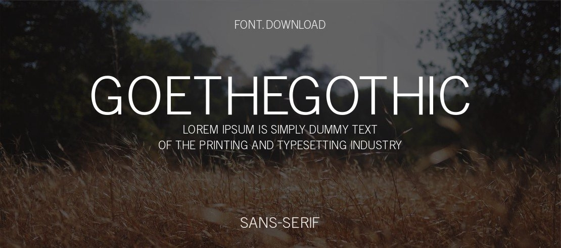 GoetheGothic Font Family