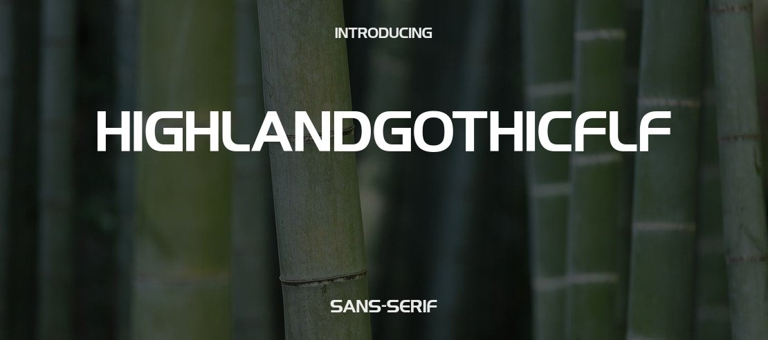 HighlandGothicFLF Font Family