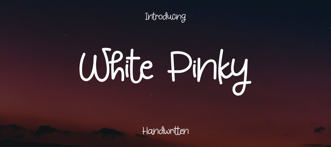 White Pinky Font