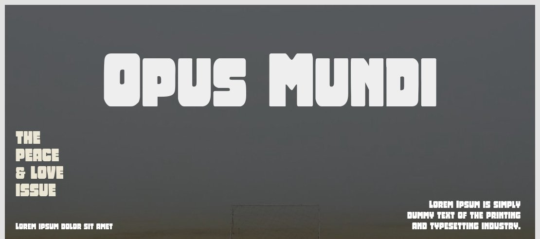 Opus Mundi Font Family