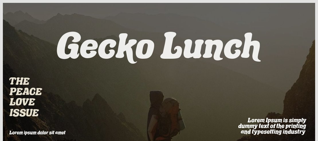 Gecko Lunch Font