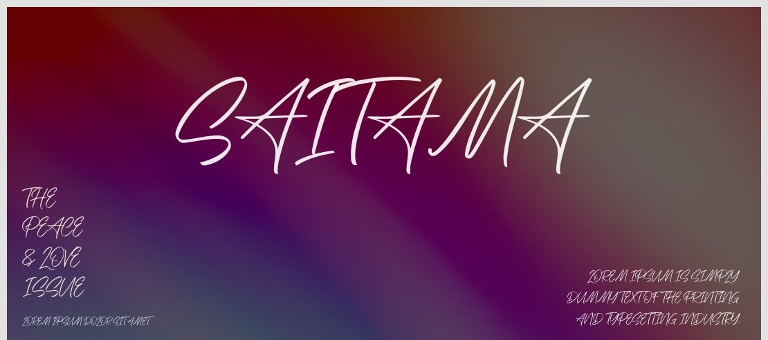 Saitama Font